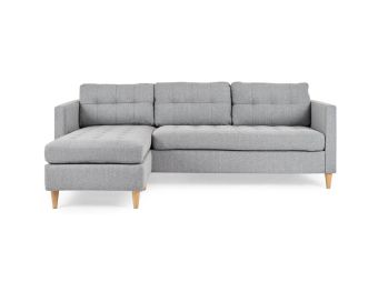 Alexis Chaise Sofa - Light Grey