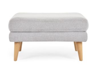 Hugo Light Grey Ottoman Preston Grey