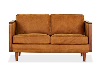 Nadia 2 Seat Sofa - Tan Leather
