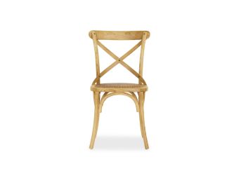 Arabelle Dining Chair | Natural Oak with Natural Rattan Seat