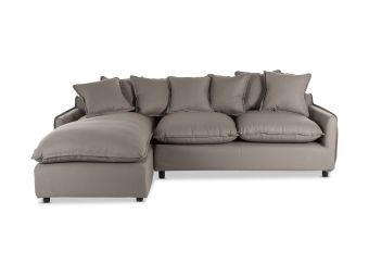 Eden Chaise Sofa | Nevis Graphite | Left