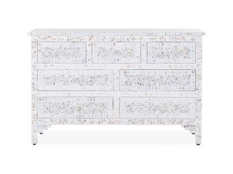 Portia Mother of Pearl Inlay Dresser | Chest of Drawers