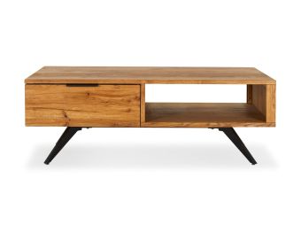 Kingston Coffee Table | Solid Oak Timber | Industrial Style