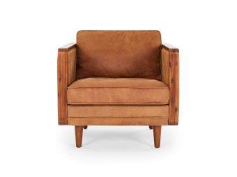 Nadia Armchair Tan Leather