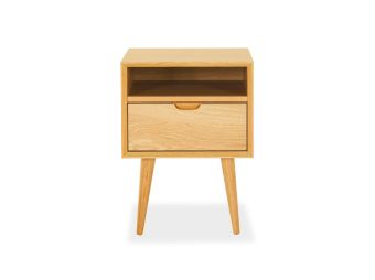 Erikson Bedside Table | Oak Veneer