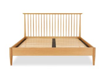 Erikson Spindle King-Sized Bed | Oak Timber | Classic Revival Style