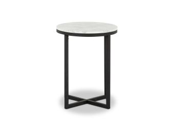 Venus Round Side Table | Carrera Marble