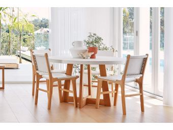 Marina Round Dining Table | White