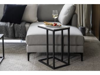 Venus Rectangle C Side Table | Carrera Marble