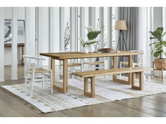 Bronte Dining Bench | Brushed Oak | 180cm