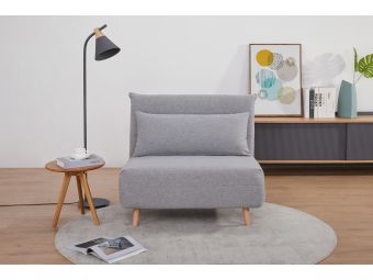 Bishop Armchair Sofabed | Grey | Multifunctional Design | Single Bed