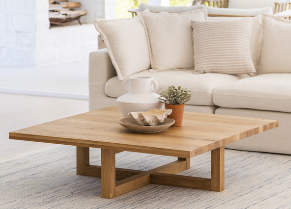 Bronte Coffee Table Square Natural Front