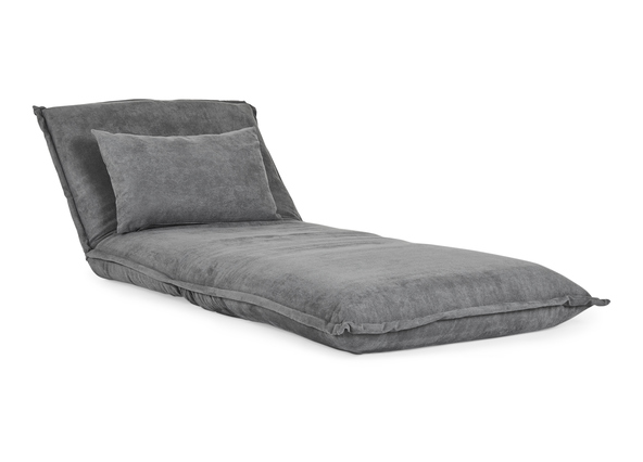 Happy 2 Seat Sofa Bed Omega Anthracite Open