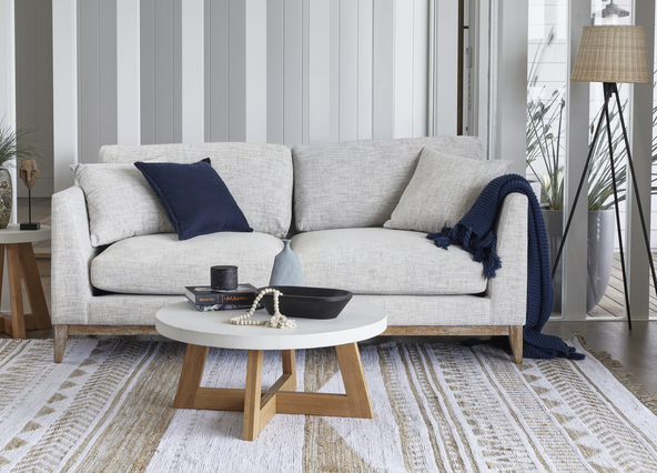 Harbour 3 Seater Sofa Oatmeal Style Shoot