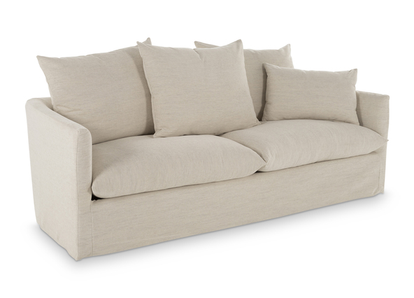 Cloud 3 Seat Sofa Austin Ivory Angle