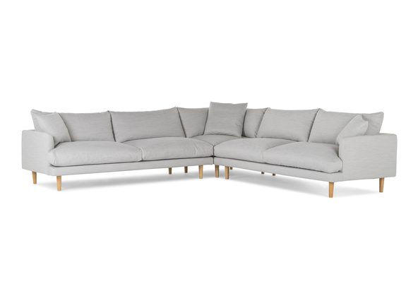 Hampton Corner Sofa Cement Front