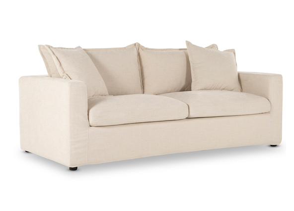 Haven 3 Seat Sofa Bed Ivory Angle