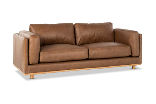 Nevada 3 Seat Sofa Phoenix Brown Angle