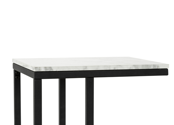 Venus Rectangle Side Table Marble Black Top