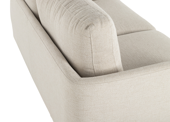 Alice 2 Seat Sofa Vienna Natural Natural Leg Back Side Up Close