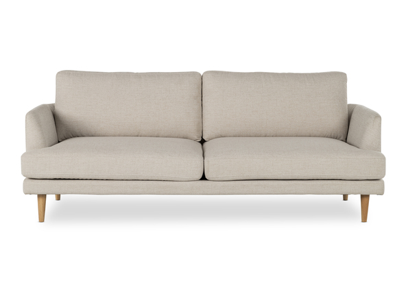 Alice 3 Seat Sofa Vienna Natural Natural Leg Front