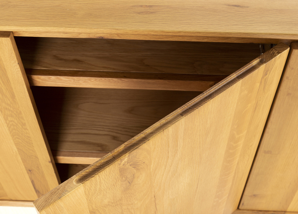 Bronte 3 Door Sideboard Natural Up Close