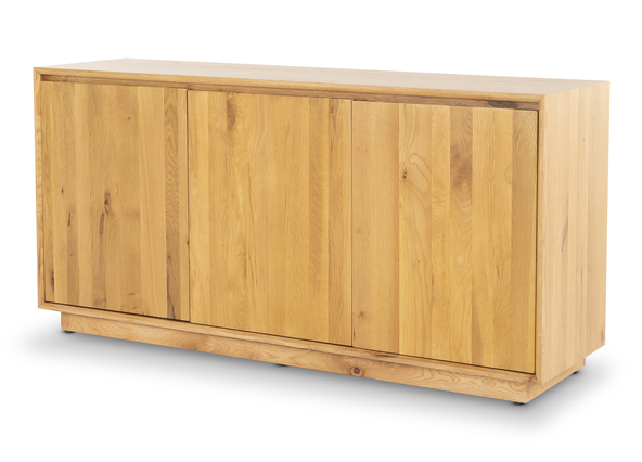 Bronte 3 Door Sideboard Natural Angle