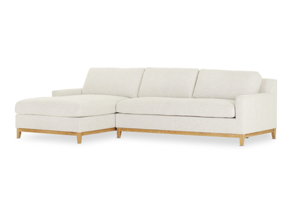 Cove Left Sofa Bed Manhattan Sand Angle