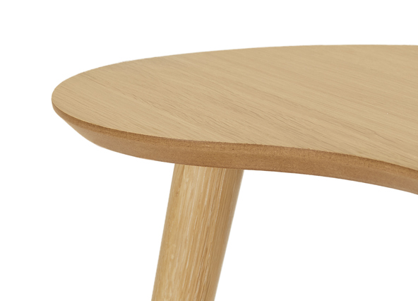 Erikson Nest of 2 Side Table Oak Up Close