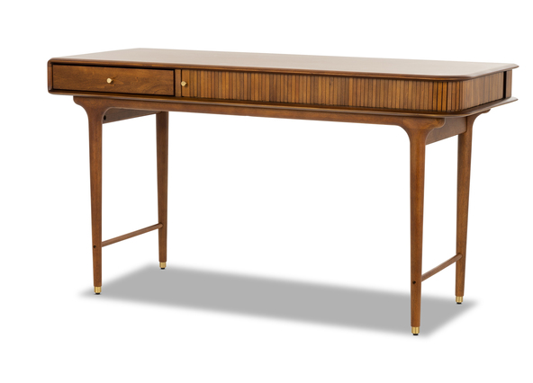 Manhattan Desk Walnut Angle