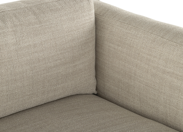 Nevada 3 Seat Sofa Como Natural Right Arms Up Close