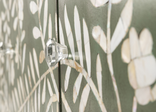 Raja Mother of Pearl Sideboard Up Close