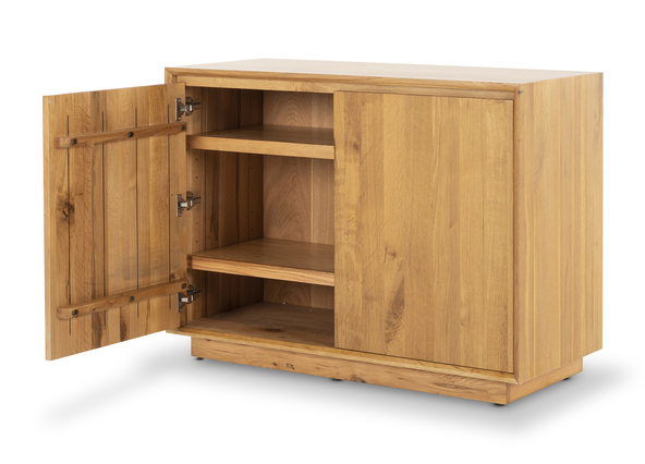 Bronte 2 Door Sideboard Natural Left Open Angle