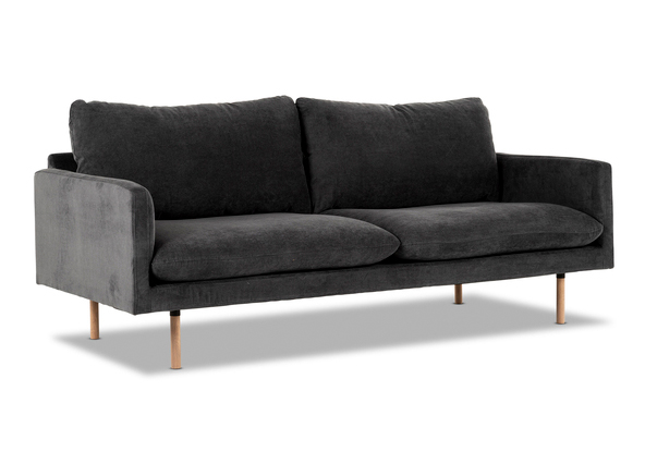 Frankie 3 Seat Sofa Holly Anthracite Angle