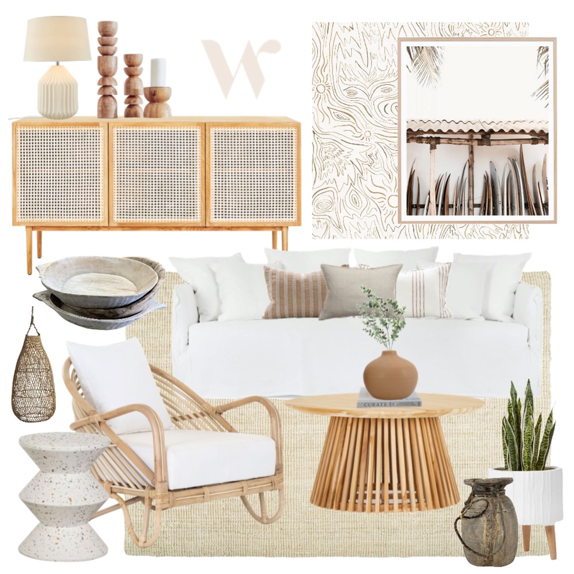 Lounge Lovers - Summer Mood Board by The Whole Room