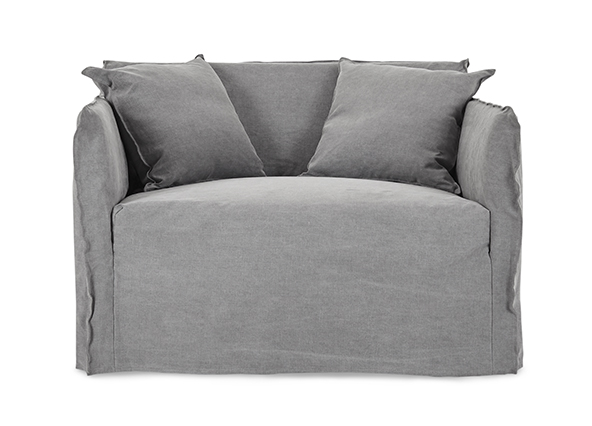 Bronte Loveseat Light Grey Front