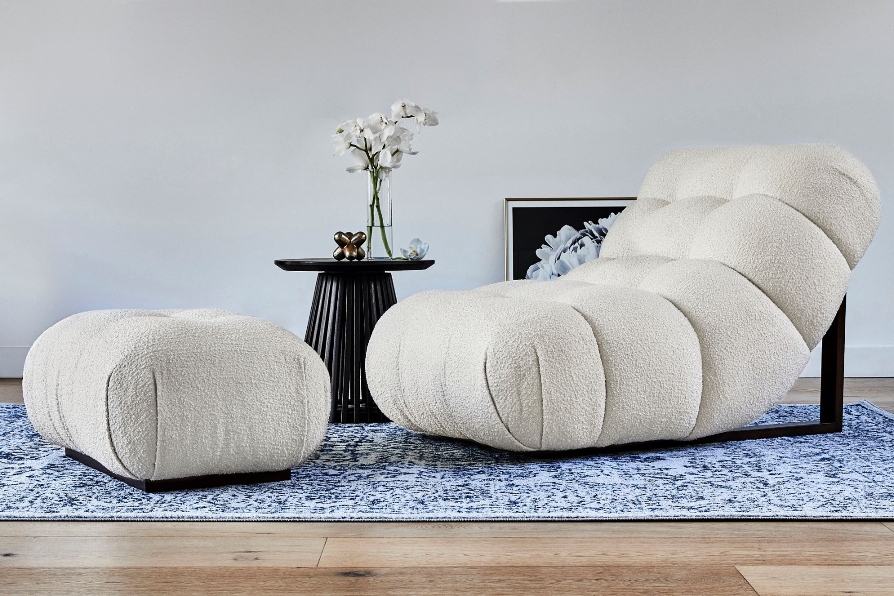 Zoe Club Chair (Boucle Cream) - Lounge Lovers