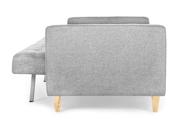 Alexis Sofa Bed Light Grey Side Open