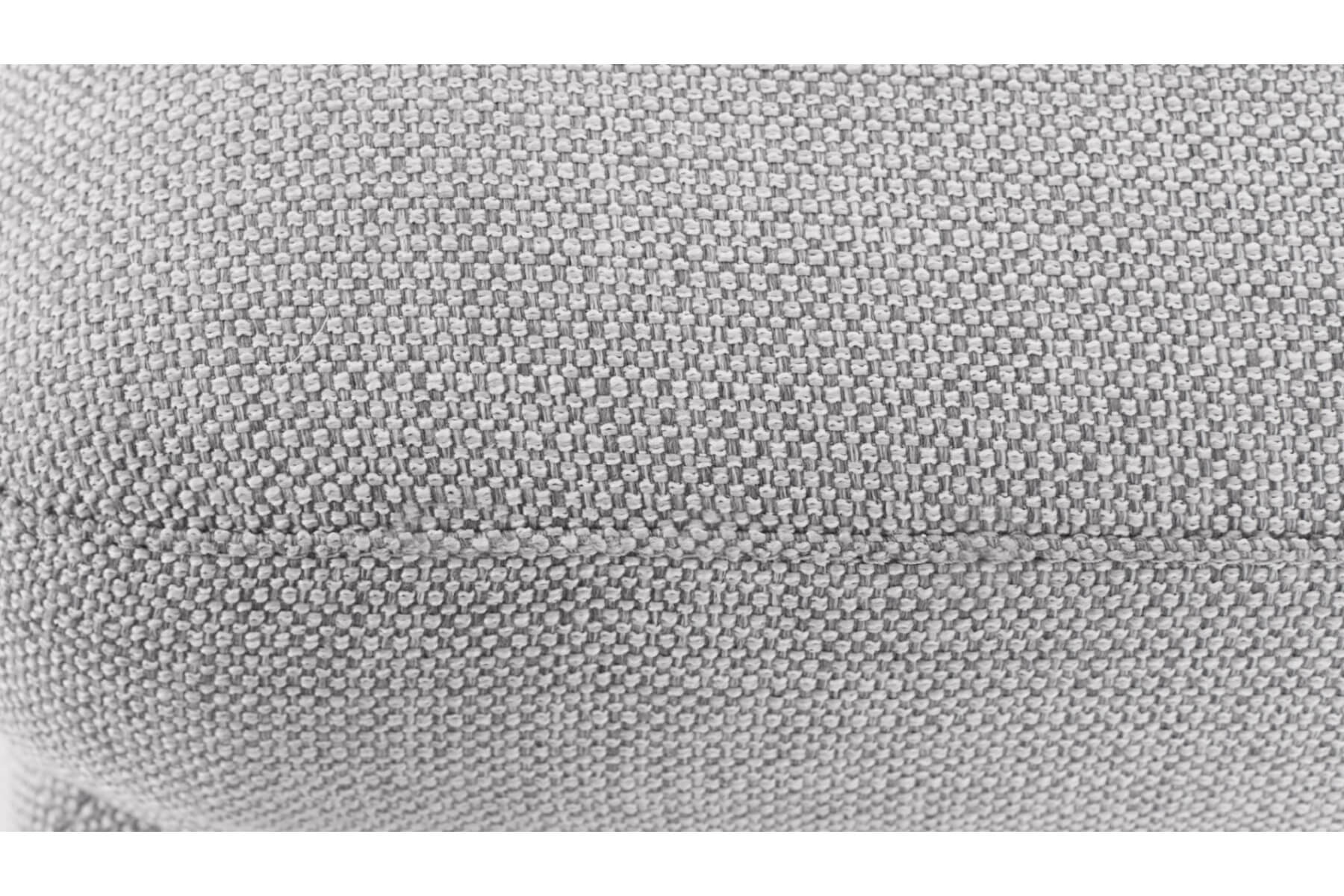 Hugo Ottoman - Grey w Natural Leg Up Close