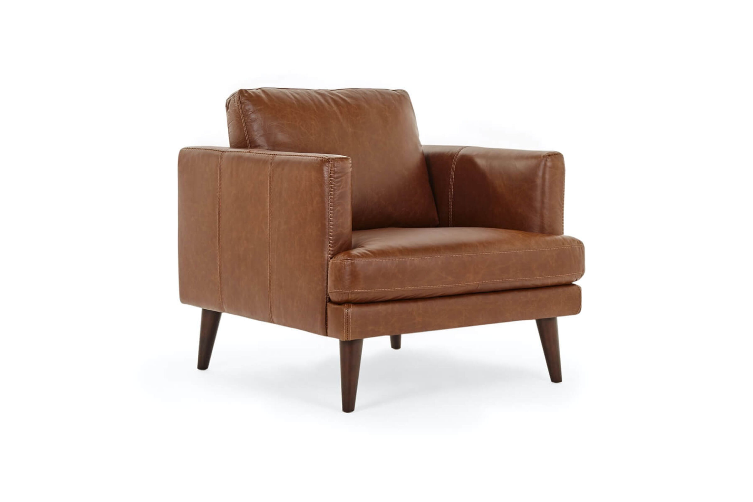 Hugo Leather Armchair Angle