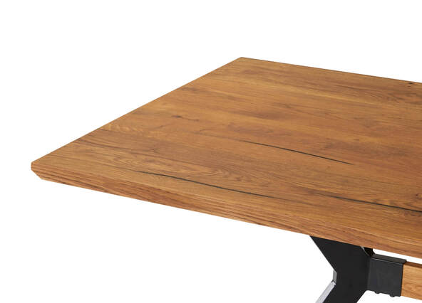 Kingston Dining Table 160 Up Close Angle