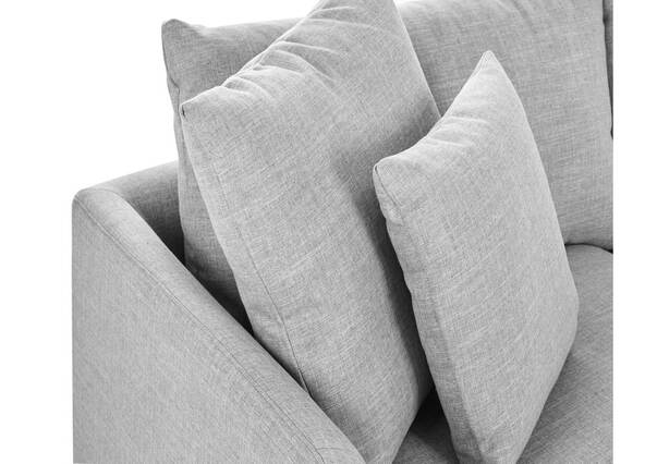 Hampton Corner Sofa Cement Up Close