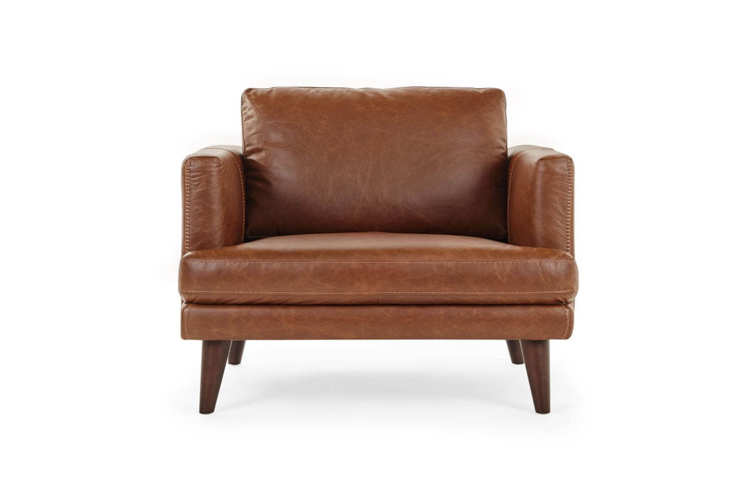 Hugo Leather Armchair Front