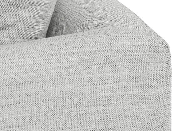 Hampton 2 Seat Sofa Heather Grey Up Close Arms