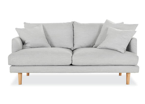 Hampton 2 Seat Sofa Heather Grey Front