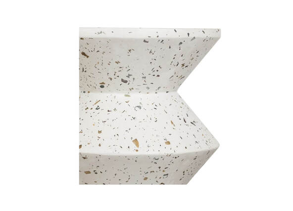 Jaque Terrazzo Stool White Up Close