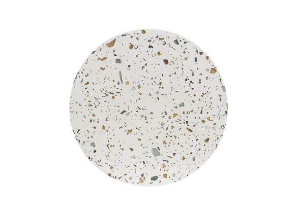 Jaque Terrazzo Stool White Flatlay