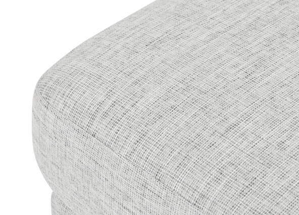 Lisa Ottoman Light Grey Up Close