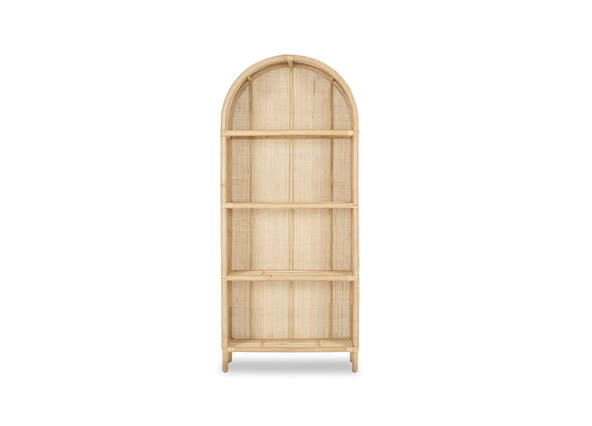 Maya Natural Bookshelf Rattan Front