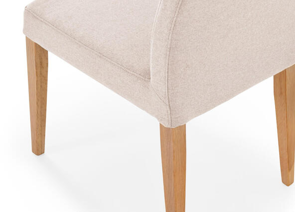 Miranda Dining Chair Beige Feet Up Close